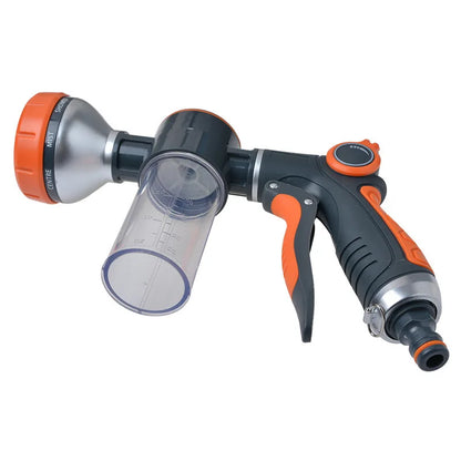 8 Function Foam Lance Water Gun High Pressure Nozzle Jet Garden Car Water Washer Sprayer With Foam Pot Cleaning Car Wash Tool