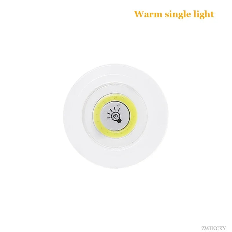 3W Super Bright Cob Under Cabinet Light LED Wireless Remote Control Dimmable Wardrobe Night Lamp Home Bedroom Closet Kitchen