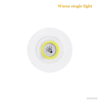 3W Super Bright Cob Under Cabinet Light LED Wireless Remote Control Dimmable Wardrobe Night Lamp Home Bedroom Closet Kitchen