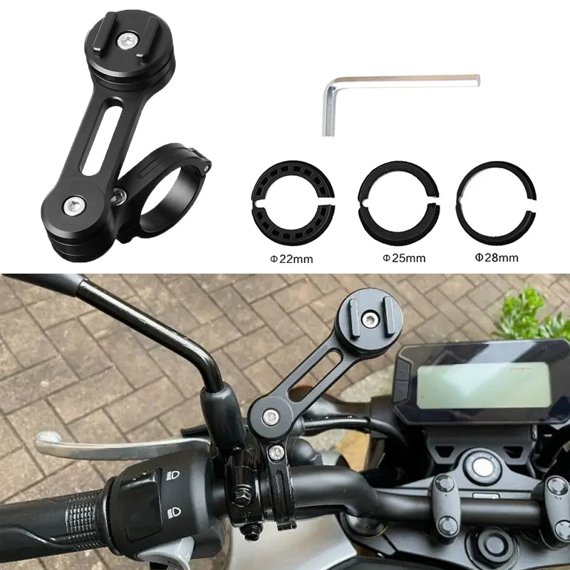 Phone Holder Stem Triple Tree Fork Mount Clamp Mobile Phone Stand Motorcycle Mirror Navigation Phone Support Handlebar Bracket