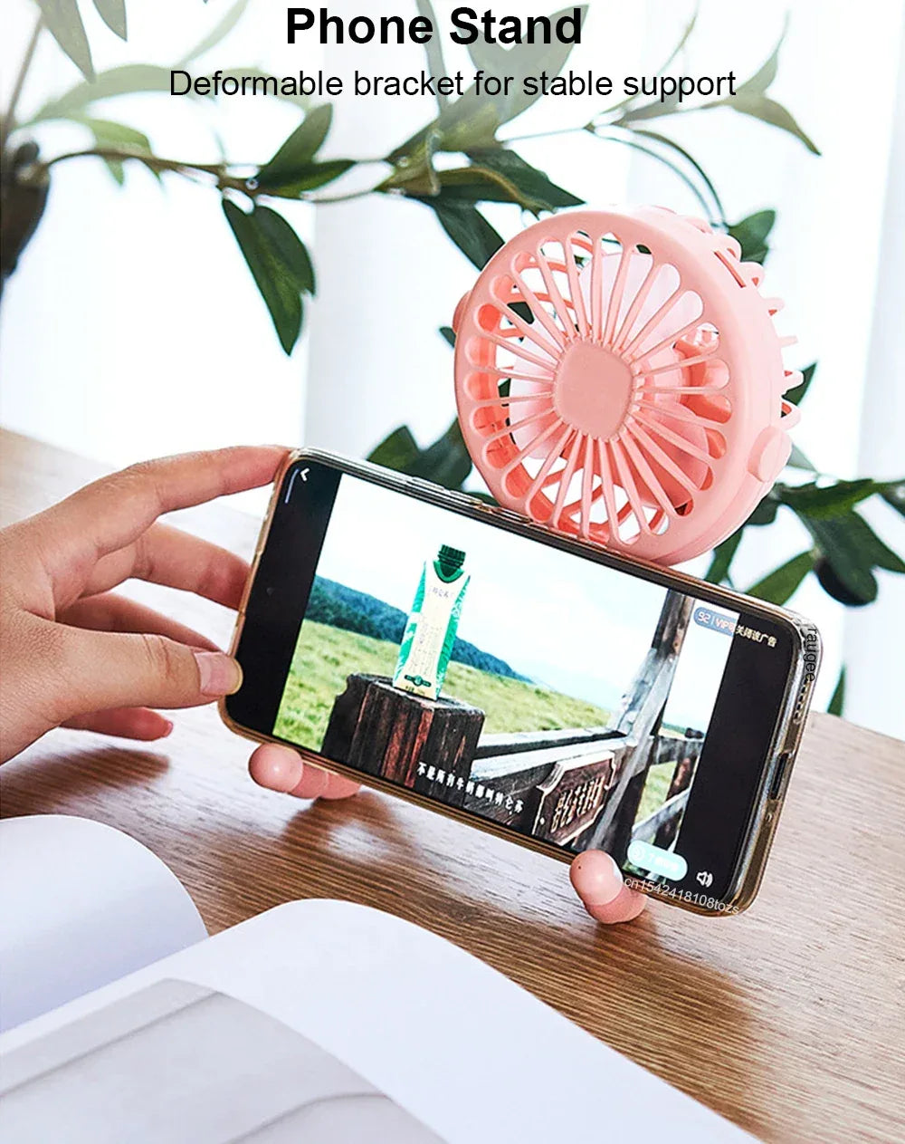 Portable Fan Mini Stroller Clip Fan USB Handheld Fan For Car Seat Bike 360° Rotate Flexible Octopus Stroller Fan Mini Car Fan