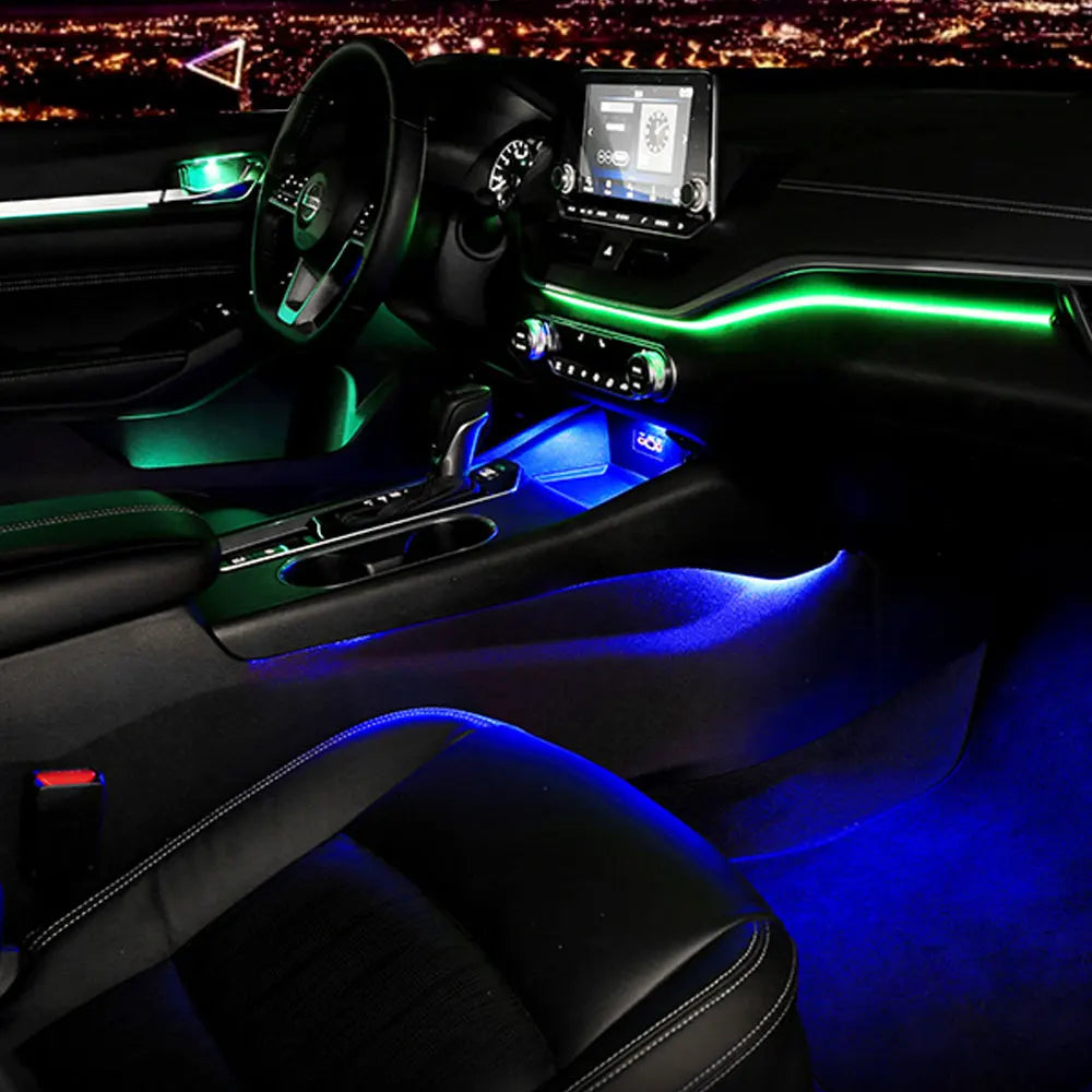 18in1 Car interior lights rgb Car Led interior car led strip lights for car ambient light door lighting Foot decorative lamp