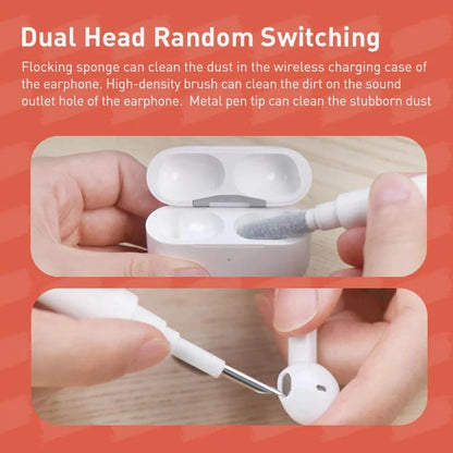 5 in 1 Multifunctional Keyboard Cleaning Brush Earphone Computer Keycap Puller Cleaner Wireless Earbuds Gap Dust Remover Tool