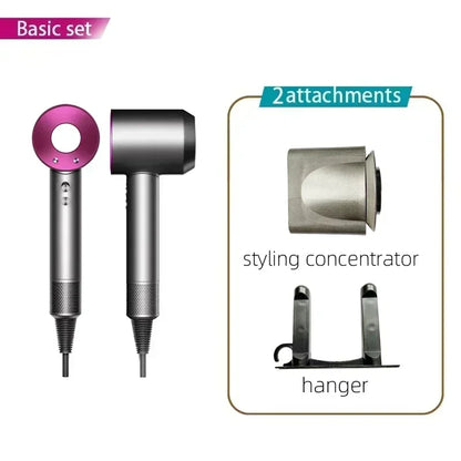 Sèche-cheveux Super Hair Dryer 220V sans balais, soin capillaire personnel, coiffage, outil à ions négatifs, programme de séchage, sèche-cheveux électrique à ions négatifs