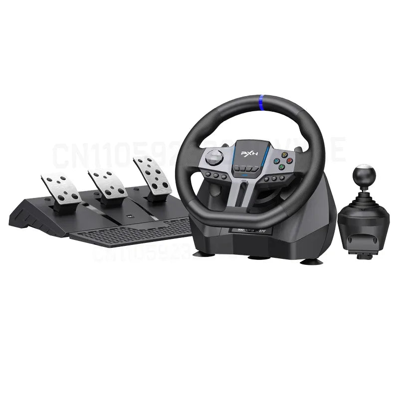 PXN V9 Gen2 Racing Steering Driving Wheel 270/ 900 Vibration Gaming Steering Wheel for PS4,PC,PS3,Xbox Series X|S, Xbox One