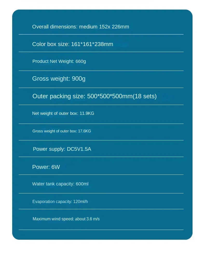 Desktop Air Conditioner Portable Air Conditioner Small Air Cooler Hydrocooling Portable Air Adjustment for Office Cooling Fans