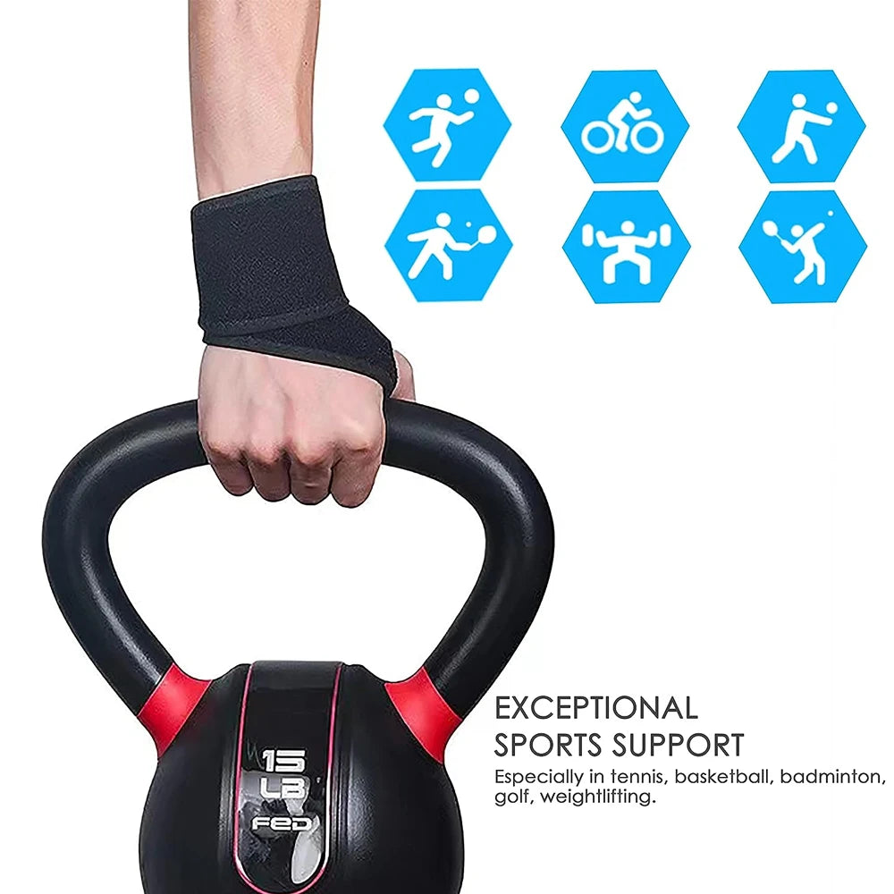 1Pcs Adjustable Wrist Support Brace Wrist Wraps for Men Women,WristBands Compression Straps Sleeve for Fitness,Sprains,Arthritis
