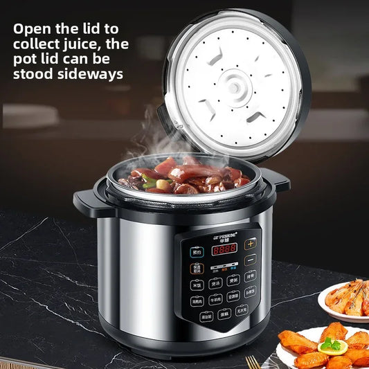 ‌13L Commercial Heavy Duty Pressure Cooker,Restaurant Grade Electric Steamer,Breakfast Buffet Auto Keep Warm Function