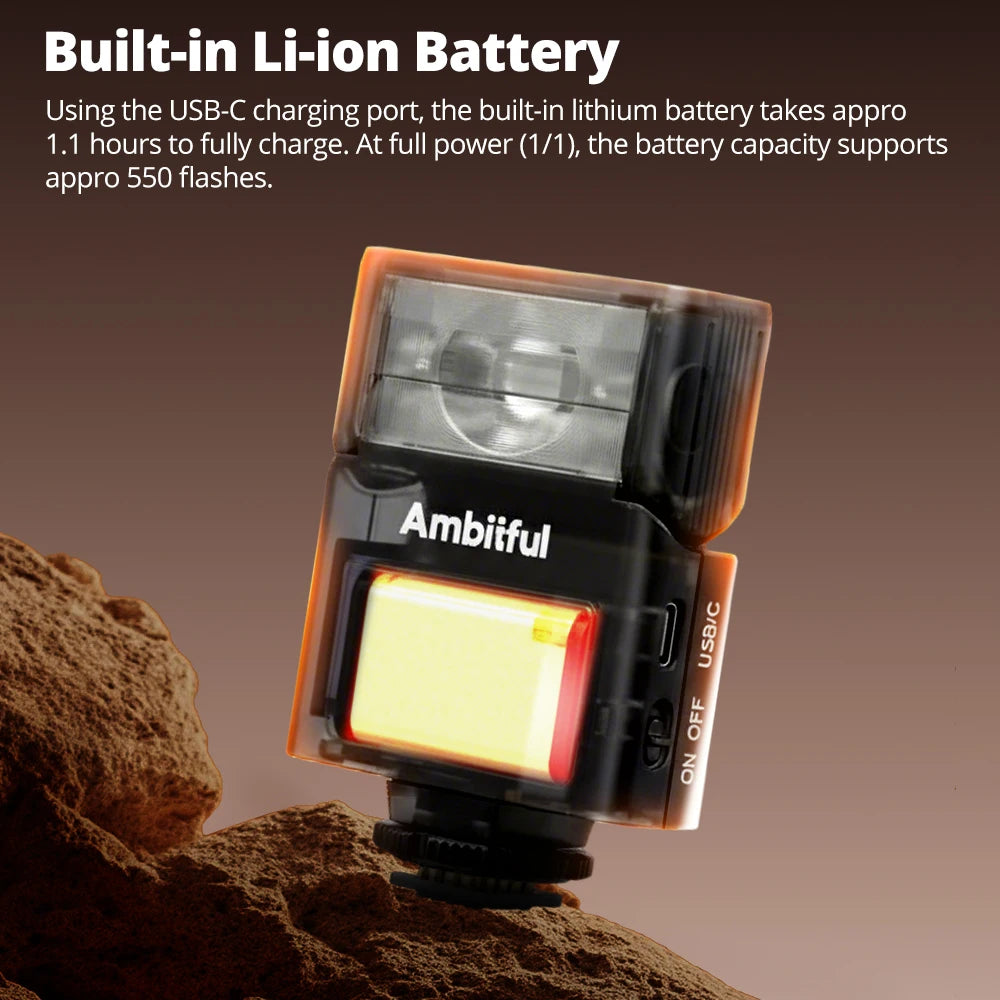 AMBITFUL AF10 Mini Camera Flash Speedlite On-top Flashlight For Sony Canon PENTAX Nikon FUJIFILM OLYMPUS