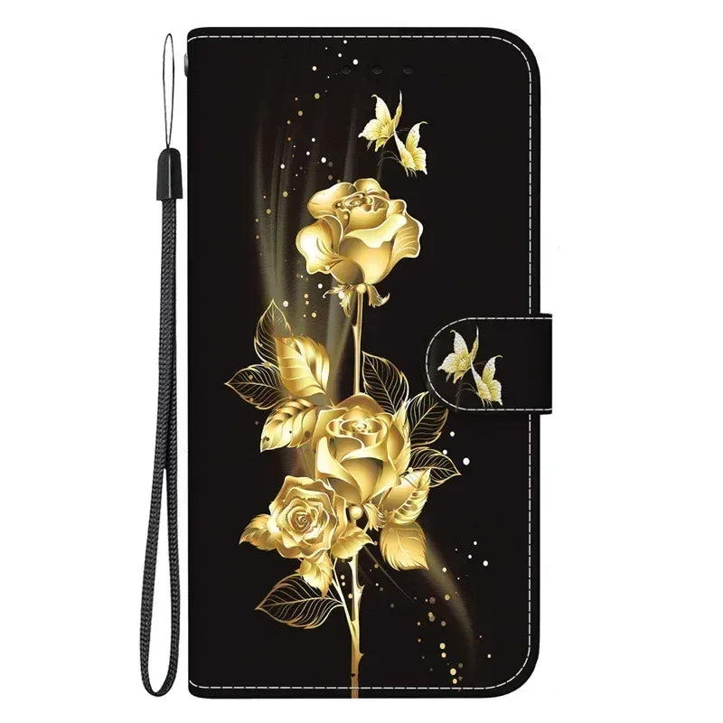 For Xiaomi Redmi 13 Case Solid Color Leather Flip Phone Case for Xaomi Redmi 13 Cover Redmi13 13C 5G Wallet Card Slots Etui