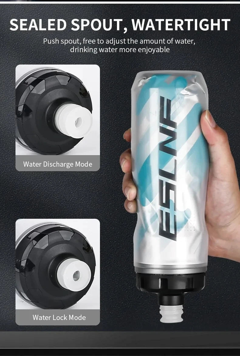 Insulated Cold Cycling Water Bottle Portable 610ml MTB Bottle Ultralight Dustproof Sports Bottle