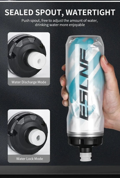 Insulated Cold Cycling Water Bottle Portable 610ml MTB Bottle Ultralight Dustproof Sports Bottle
