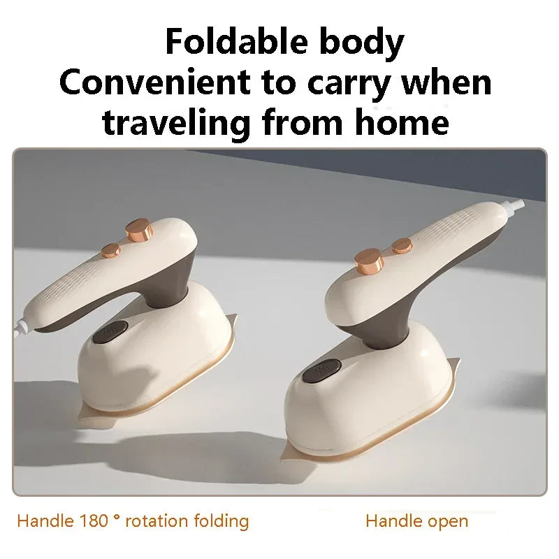 Mini Electric Iron Household Handheld Steam Iron Foldable Wet Dry Ironing Machine Portable Travel Fast Heating Handheld Iron