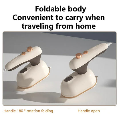 Mini Electric Iron Household Handheld Steam Iron Foldable Wet Dry Ironing Machine Portable Travel Fast Heating Handheld Iron