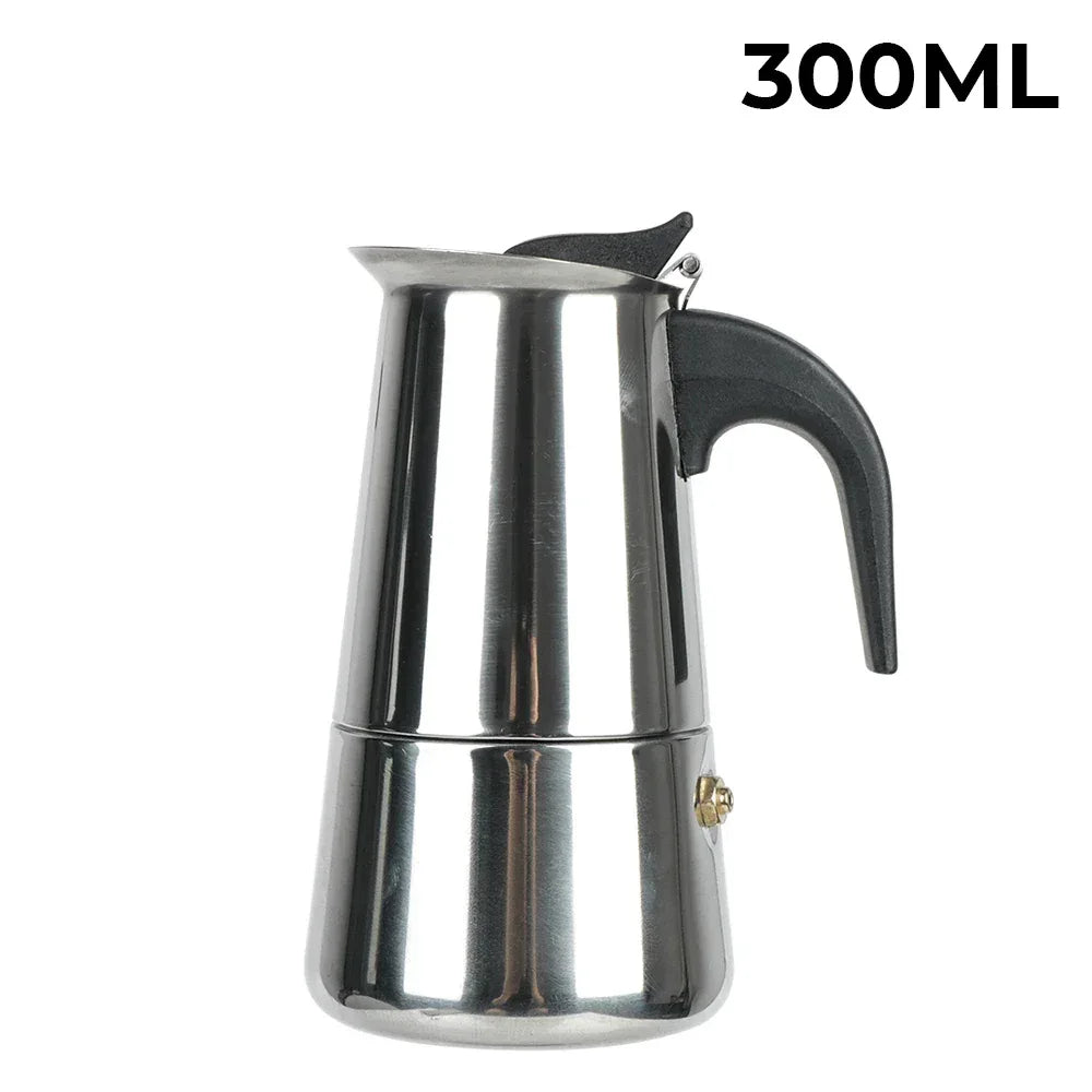 New 50ml-600ml Moka Pot Aluminum Household Electric Burner Stove Top Espresso Percolator Coffee Maker Coffee Extraction Pot