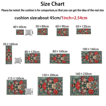 VIKAMA Halloween Autumn Door Mat Thanksgiving Welcome Mat Indoor/Outdoor Anti-Slip Carpet Home Decoration
