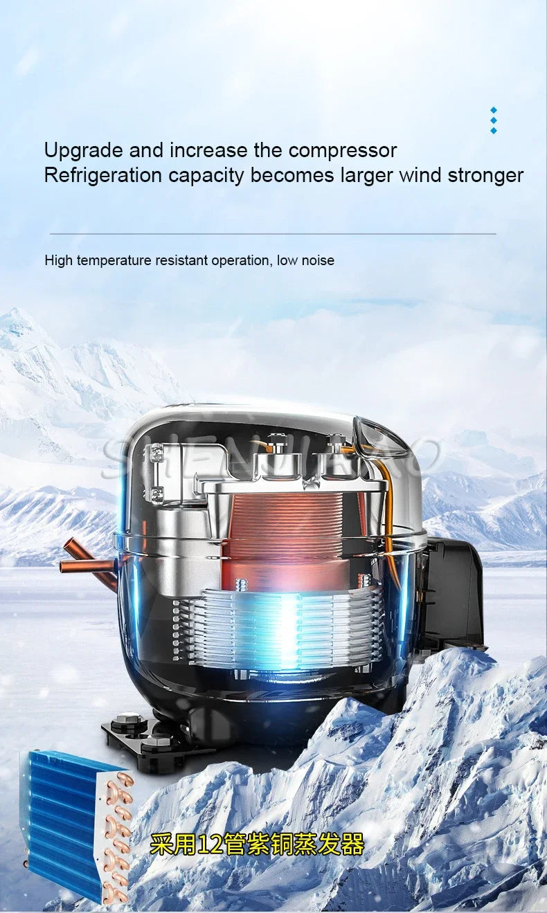 Home Portable Mobile Air Conditioning Dehumidification Desktop Mini Cooling Only Machine Free Installation with Remote Control