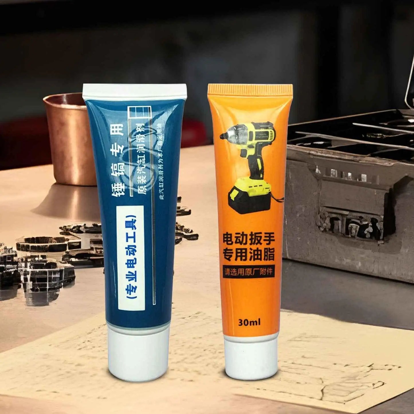 High Temp Grease Electric Wrench Lubricating Oil Multi Purpose Lubricant High Temperature Resistance for Tool Pick Hammer Men