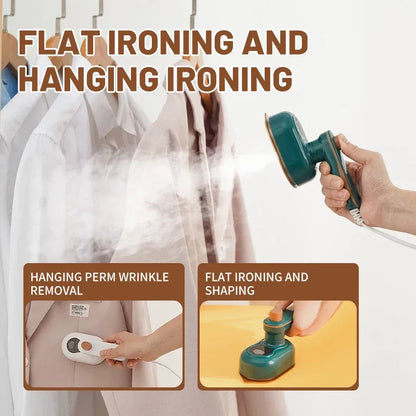 New Household Portable Mini Hanging Steam Iron Machine for Clothing Store and Home Convenient Hand Held Ironing