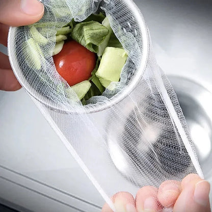 500/30pcs Disposable Sink Filter Mesh Bags Kitchen Sink Strainer Drain Hole Anti-blocking Garbage Bag Cleaning Strainers Net