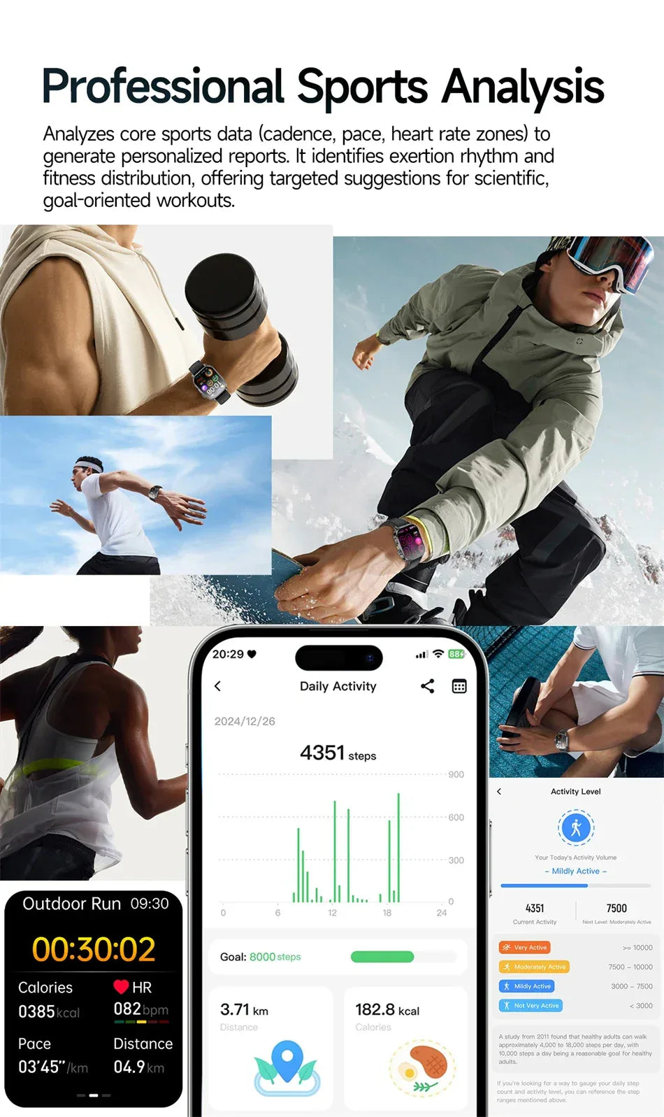 2026 New Model Uric Acid & Lipid Health Analysis Smart Watch Men ECG+PPG Bluetooth Call 2.01-inch Flashlight Smartwatch Women