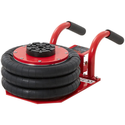 Air Jack 3 Ton/6600 lbs Triple Bag Air Jack, Airbag Jack with Six Steel Pipes Fast Lifting Pneumatic Jack for Car, Garage Repair