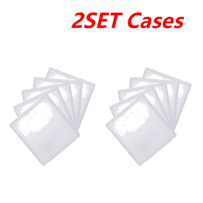 25-5PCS Plastic Game Card Cartridge Cases Transparent Anti Dust Cover Storage Boxes for Nintendo Game Boy Color Pocket GBC GBP