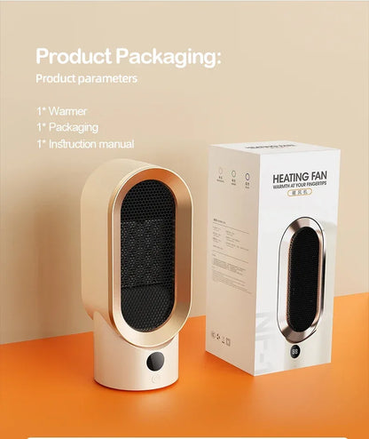 PTC heater, household heater, small electric heater, small sun desktop heater, ceramic hot air fan, European/American standard
