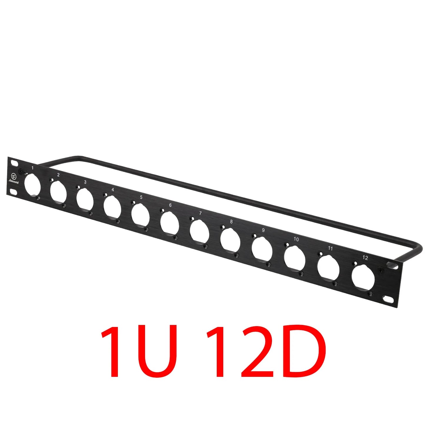1U 2U Rack Patch Panel 8 12 16 24 Way Channel Flight Case Mount for XLR Connecctor Male Female SpeakOn Cabinet Mounting Panel