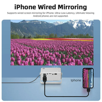 AUN Y3 MINI Projector Home Theater LED Portable 3D Video Smart TV Cinema Game Wired Mirror IPhone For Full HD 4K Video Via HDMI