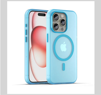 Magnetic Wireless Charge For Magsafe Case for iphone 17 Air 16E 16 15 14 13 12 11 iphone17 Pro Max Plus Matte TPU Bumper Cover