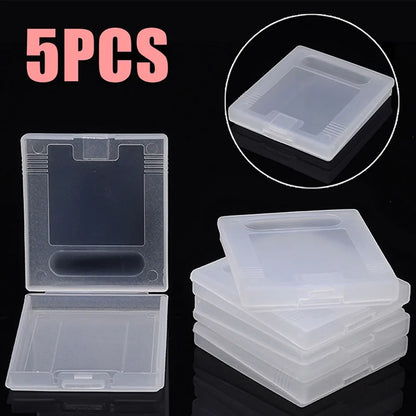 25-5PCS Plastic Game Card Cartridge Cases Transparent Anti Dust Cover Storage Boxes for Nintendo Game Boy Color Pocket GBC GBP