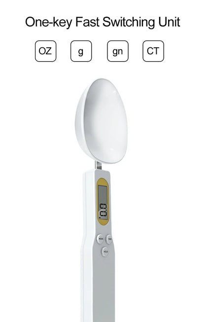Weighing Spoon Scale Home Kitchen Tools Electronic Measuring Coffee Food Flour Powder Baking LCD Digital Measurement Adjustable