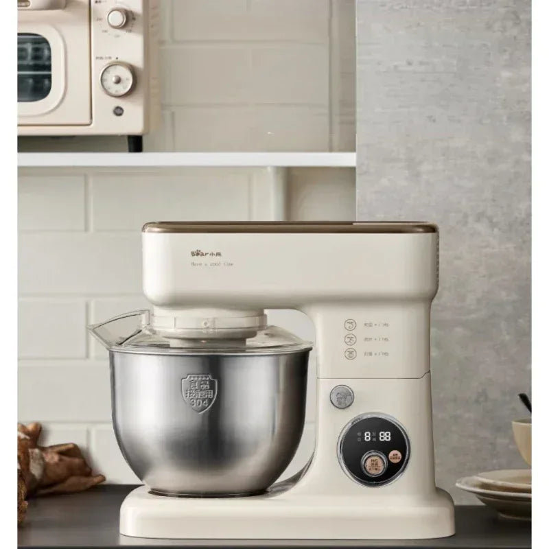 Bear Commercial Stand Mixer Full Automatic Dough Maker with Smart Speed Control Multi Function Flour Mixer Соковижималка Електро