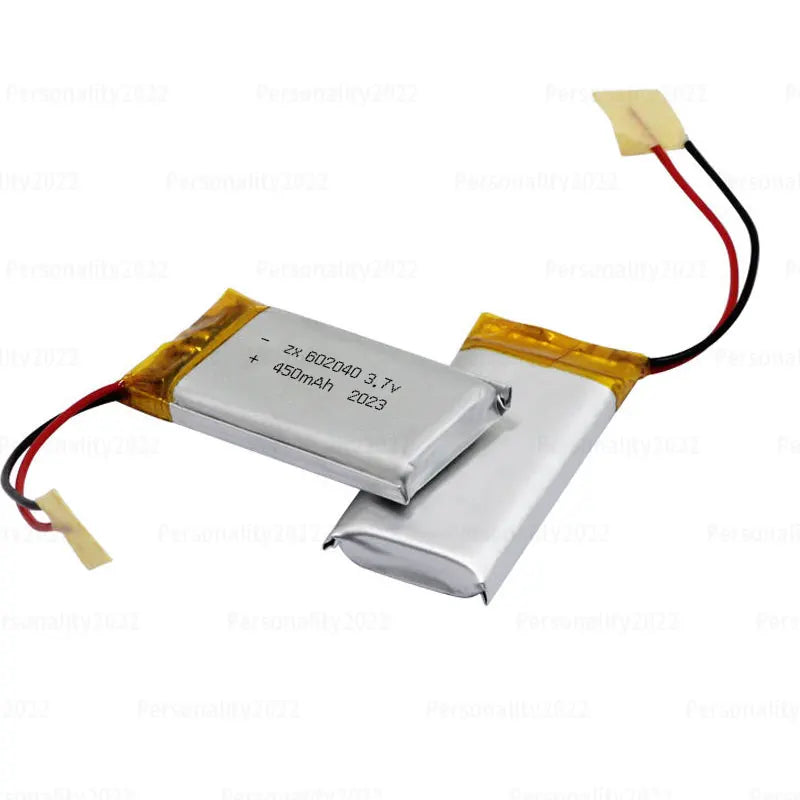 602040 Li Po Battery 3.7V Lithium Batteries 450mAh Lipo Rechargeable Cell for Smart Wearable Walkie Talkie GPS PSP Game Console