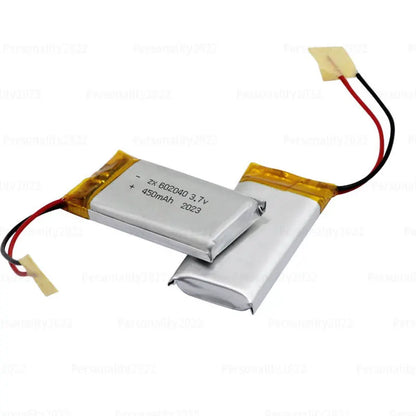 602040 Li Po Battery 3.7V Lithium Batteries 450mAh Lipo Rechargeable Cell for Smart Wearable Walkie Talkie GPS PSP Game Console