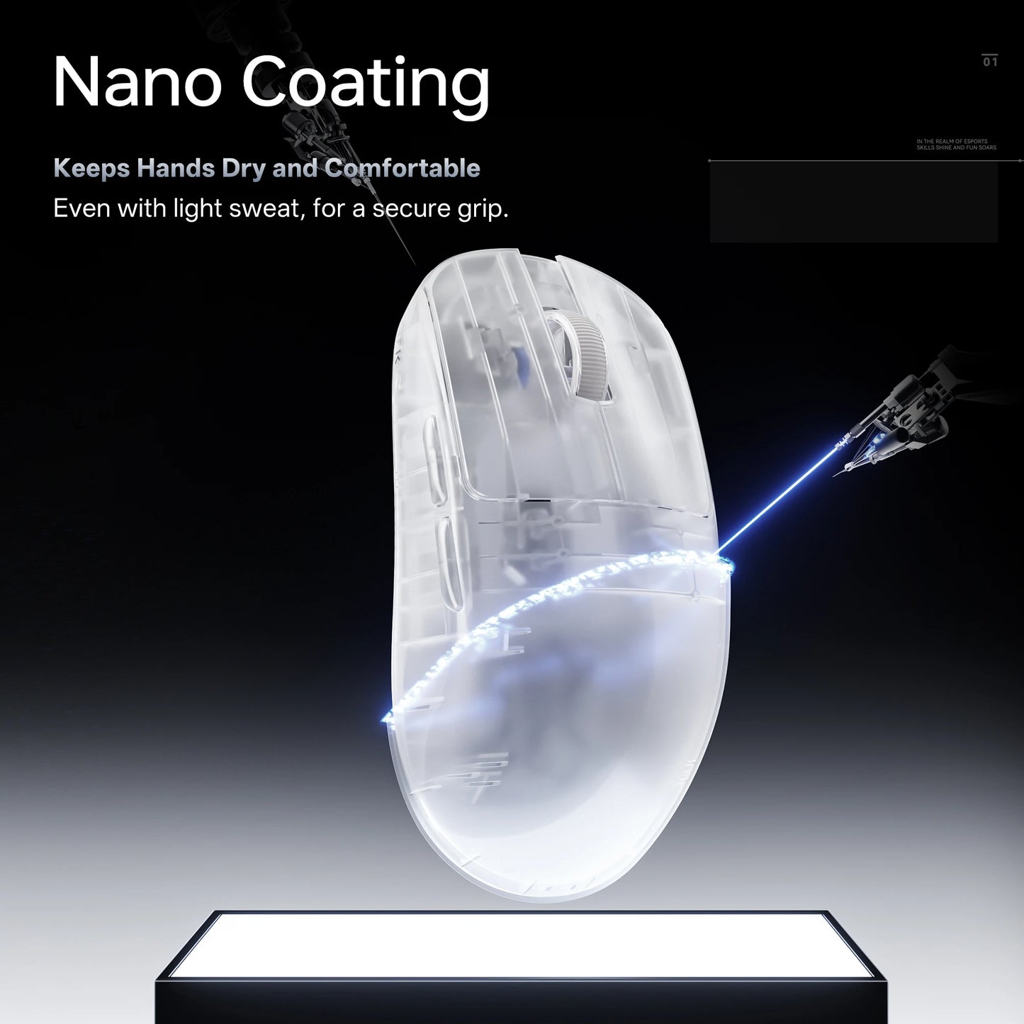 ATK Blazing Sky ZERO Ultralight Wireless Gaming Mouse Dual 8K PAW3950Ultra Transducer Wireless Mouse Ergonomic Mouse Foggy Mice