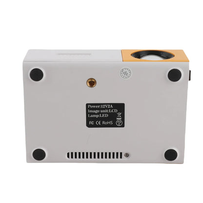 Outdoor Projector Small Projector 1080P Portable 100ANSI 1000LM Brightness Manual Focus 100in Screen Support LED Movie Projector