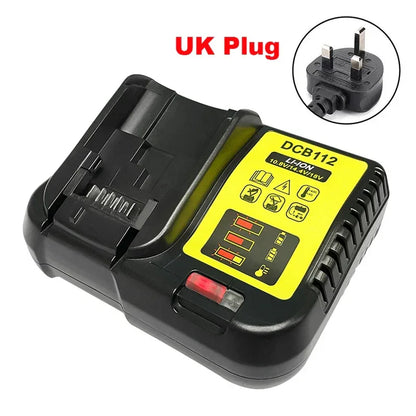 NEW Upgraded DCB112 Battery Charger For Dewalt 10.8V 12V 14.4V 18V 20V DCB206 DCB205 DCB204 DCB203 DCB120,DCB107 DCB115 DCB105