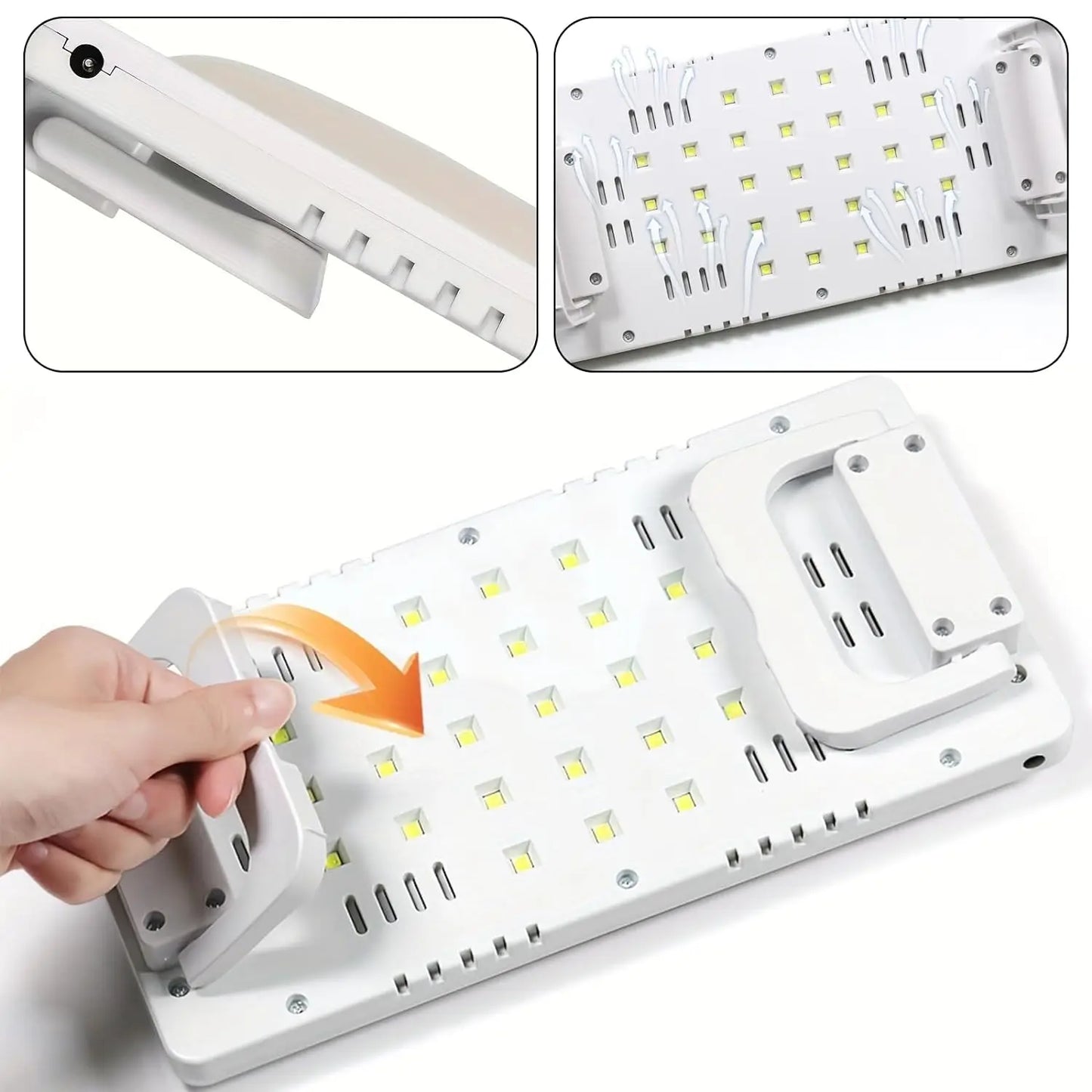 LINMANDA UV Led Nail Lamp With Leather Hand Pad Foldable Drying Lamp Home Use Nail Lamp For Drying Polish Varnish With USB Cable