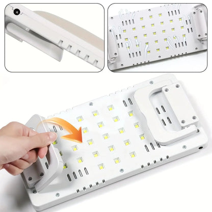 LINMANDA UV Led Nail Lamp With Leather Hand Pad Foldable Drying Lamp Home Use Nail Lamp For Drying Polish Varnish With USB Cable