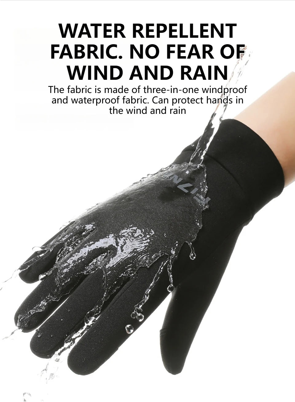 GTUBIKE Autumn Winter Outdoor Cycling Gloves Gym Fitness Sports Running Warm Touch Screen Nonslip Gloves Motorcycle Gloves