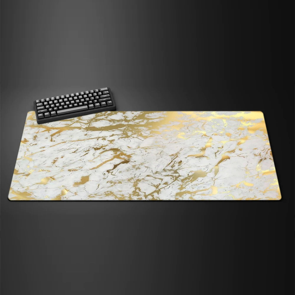 Marble Texture Mouse Pad New Large Computer Office Game Table Mats XXL 90x40 Rubber Anti-slip Gaming Keyboard Mat Long Desk Pads