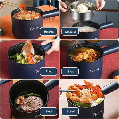 1.8L Mini Household Electric Rice Cooker Multifunction Hot Pot Non-stick Pan Single Double Layer for Students Dormitory