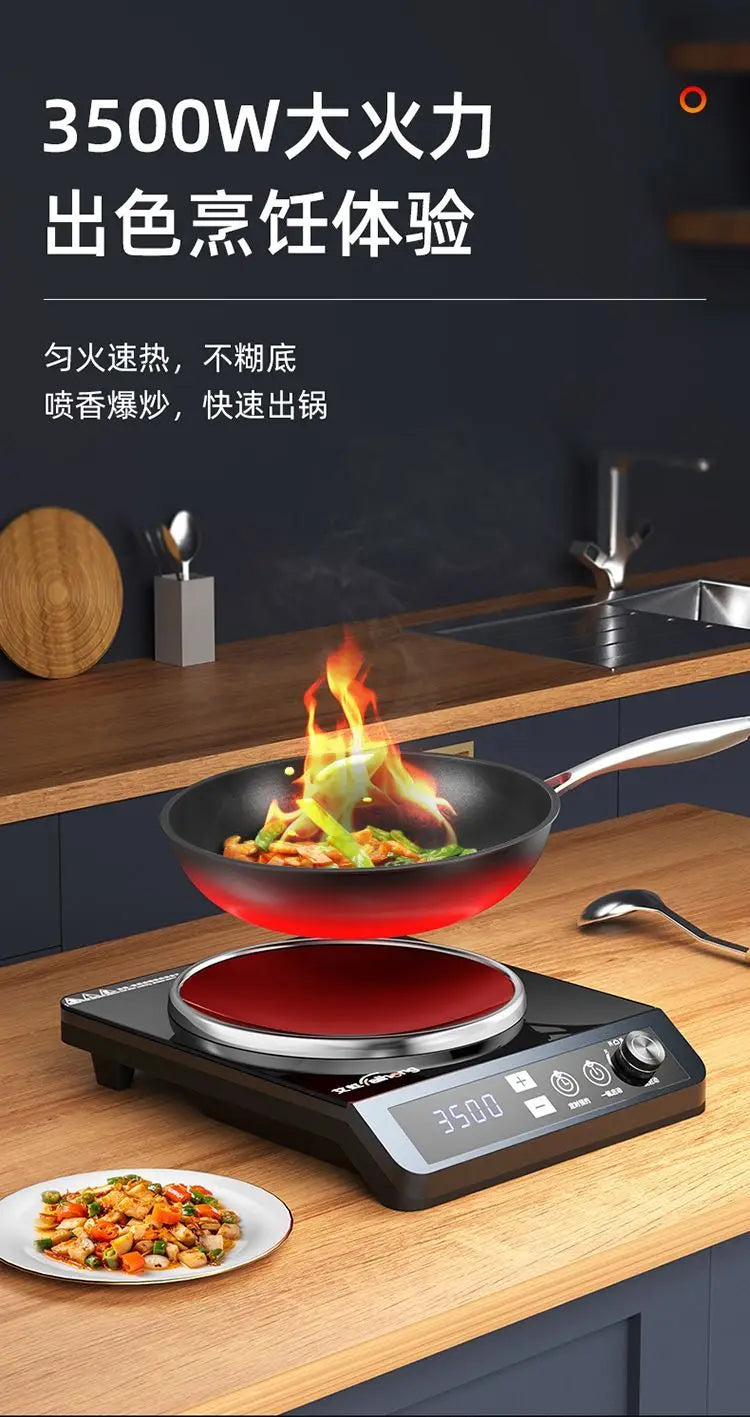New 5000W concave induction cooker multifunctional energy-saving kitchen stove integrated pot cocina electrica