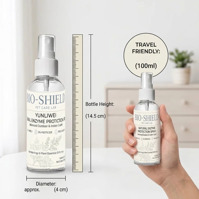 YULIWEI Natural Enzyme Pet Protection Spray Plant Essential Oil Insect Repellent Dog Cat Safety Indoor and Outdoor Protection