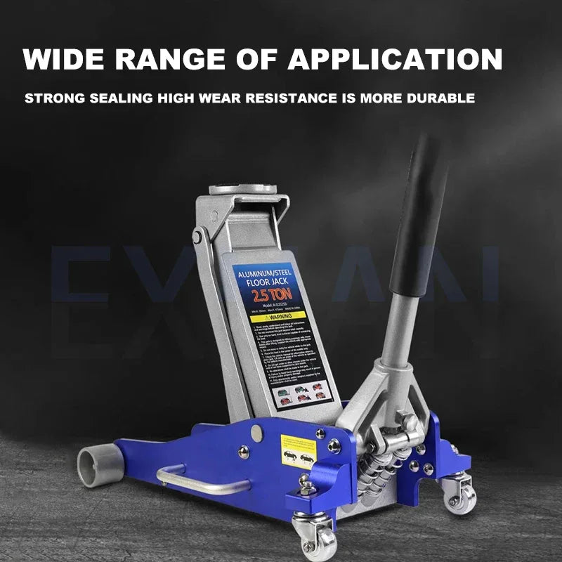 Automotive Aluminum Alloy Horizontal Hydraulic Jack Tire Replacement Auto Repair Lifting Jack Car SUV Off road Vehicle Aluminum