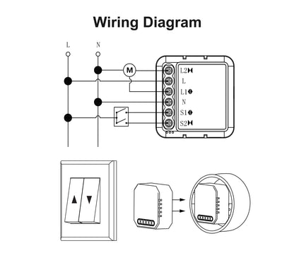 Tuya WiFi RF433 Smart Curtain Switch Controller Connect Roller Shutters Blinds Motor Switch Smart Life APP For Alexa Google Home