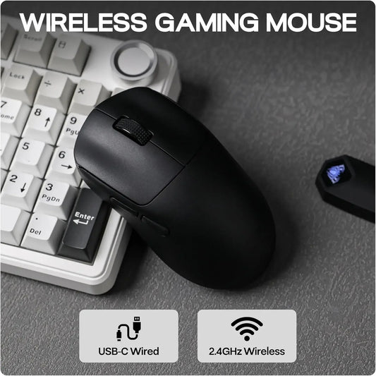 AULA SC800 Gaming Mouse USB-C Wired/2.4G 37g Lightweight 8K Paw3395 Sensor Customized Mice PC E-Sports Gamer Accessories Gifts