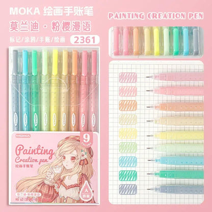 150/6 Colors Acrylic Gel Pen Student Diary Scrapbook Painting DIY Gel Pen Set Color Drawing Doodling Art Markers School Supplies